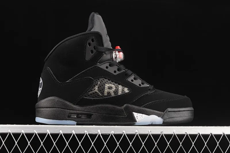 All categories Air Jordan Jordan series basketball shoes Air Jordan 5 G version Air Jordan 5 OG "Black Metallic" AJ5 Joe 5 black silver AV9175-001